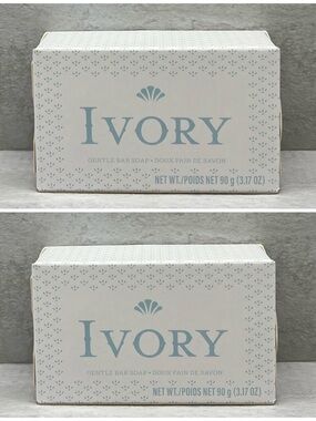 🫧 $2 Two Ivory Sensitive Fragrance Free White Bar Soaps